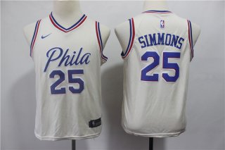 76ers-25-Ben-Simmons-Cream-Youth-City-Edition-Nike-Swingman-Jersey