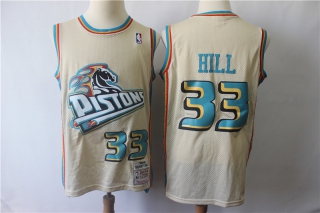 Pistons-33-Grant-Hill-Cream-Hardwood-Classics-Jersey