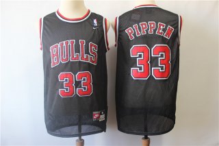 Bulls-33-Scottie-Pippen-Black-Throwback-Jersey