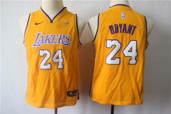 Lakers-24-Kobe-Bryant-Gold-Youth-Nike-Swingman-Jersey
