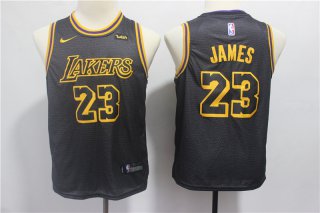 Lakers-23-Lebron-James-Black-City-Edition-Youth-Nike-Swingman-Jerseys