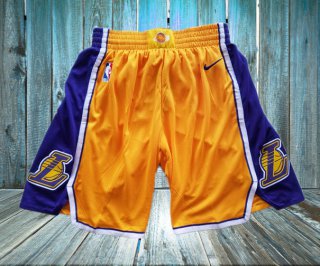 Lakers-Yellow-Nike-Swingman-Shorts