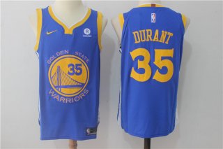 Warriors-35-Kevin-Durant-Blue-Nike-Authentic-Jersey