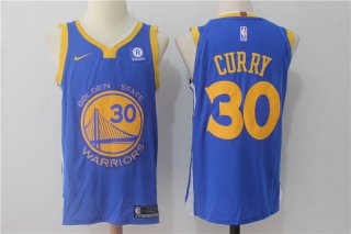 Warriors-30-Stephen-Curry-Blue-Nike-Authentic-Jersey