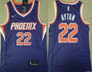 Suns-22-Deandre-Ayton-Purple-Nike-Swingman-Jersey(Without-The-Sponsor-Logo)