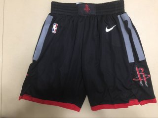 Houston Rockets black heat applied shorts