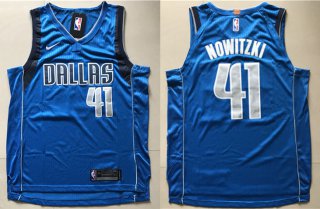 Mavericks-41-Dirk-Nowitzki-Blue-Nike-Authentic-Jersey