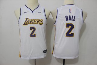 Lakers-2-Lonzo-Ball-White-Youth-Nike-Swingman-Jersey