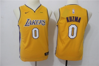 Lakers-0-Kyle-Kuzma-Yellow-Youth-Nike-Swingman-Jersey