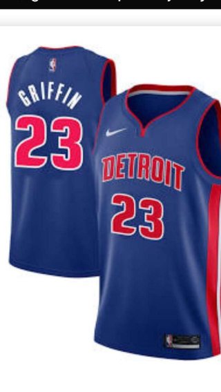 Detroit Pistons #23 Griffin blue jersey