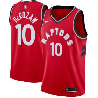 Raptors-10-DeMar-DeRozan-Red-Nike-Swingman-Jersey(Without-the-sponsor's-logo)