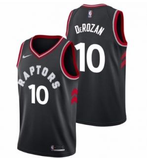 Raptors-10-DeMar-DeRozan-Black-Nike-Swingman-Jersey(Without-the-sponsor's-logo)