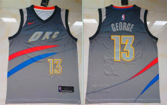 Thunder-13-Paul-George-Gray-City-Edition-Nike-Swingman-Jersey