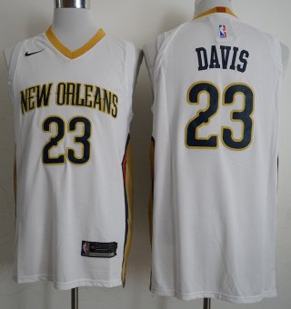 Pelicans-23-Anthony-Davis-White-Nike-Authentic-Jersey