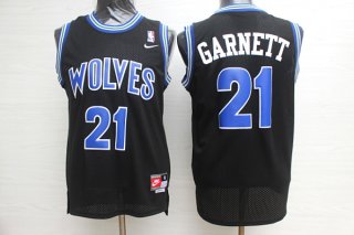 Timberwolves-21-Kevin-Garnett-Black-Nike-Swingman-Jersey