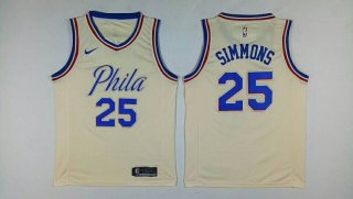 76ers-25-Ben-Simmons-Cream-City-Edition-Nike-Swingman-Jersey