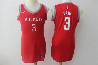 Rockets-3-Chris-Paul-Red-Women-Nike-Swingman-Jersey