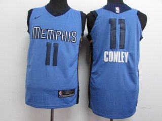 Grizzlies-11-Mike-Conley-Light-Blue-Nike-Authentic-Jersey
