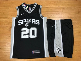 Spurs-20-Manu-Ginobili-Black-Nike-Swingman-Jersey(With-Shorts)