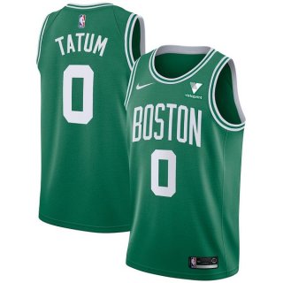 Men's Boston Celtics #0 Jayson Tatum 2020-21 Green Icon Edition Swingman Vistaprint