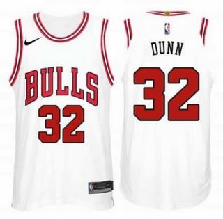 bulls Kris Dunn #32 white jersey
