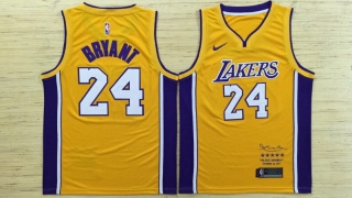 Lakers-24-kobe-Bryant-Yellow-Black-Mamba-Nike-Swingman-Jersey