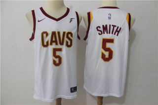 Cavaliers-5-J.R.-Smith-White-Nike-Swingman-Jersey