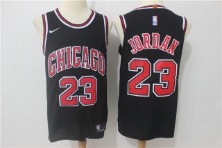 Bulls-23-Michael-Jordan-Black-Authentic-Jersey