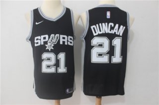 Spurs-21-Tim-Duncan-Black-Nike-Swingman-Jersey