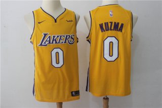 Lakers-0-Kyle-Kuzma-Yellow-Nike-Swingman-Jersey