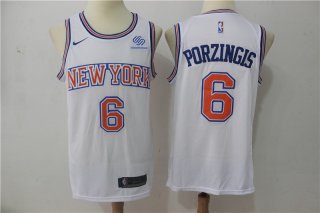 Knicks-6-Kristaps-Porzingis-White-Swingman-Jersey