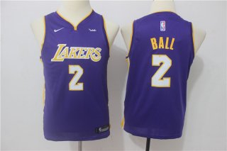 Lakers-2-Lonzo-Ball-Purple-Youth-Nike-Swingman-Jersey