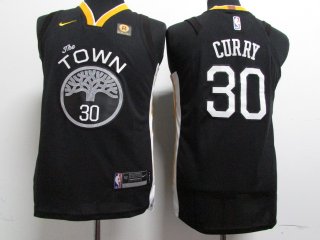 Warriors-30-Stephen-Curry-Black-Youth-Nike-Authentic-Jersey