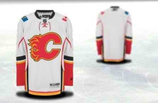 Calgary-Flames-Men-Customized-White-Jersey-4227-37368