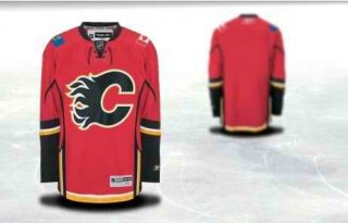 Calgary-Flames-Men-Customized-Red-Jersey-1615-55774