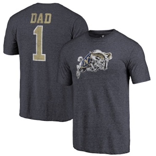 Navy-Midshipmen-Fanatics-Branded-Navy-Greatest-Dad-Tri-Blend-T-Shirt