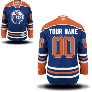Edmonton-Oilers-Royal-Blue-Men's-Premier-Home-Custom-Jersey