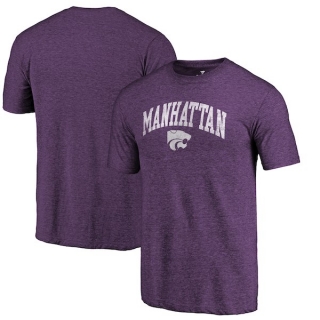 Kansas-State-Wildcats-Fanatics-Branded-Purple-Arched-City-Tri-Blend-T-Shirt