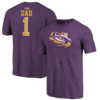 LSU-Tigers-Fanatics-Branded-Purple-Greatest-Dad-Tri-Blend-T-Shirt