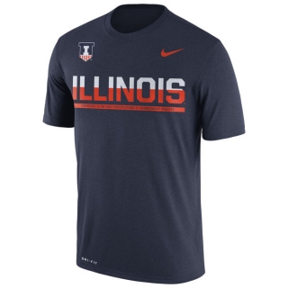 Illinois Fighting Illini Nike 2016 Staff Sideline Dri-FIT Legend T-Shirt - Navy