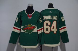 Wild-64-Mikael-Granlund-Green-Youth-Adidas-Jersey