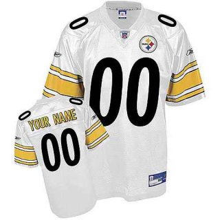 Pittsburgh-Steelers-Youth-Customized-White-Jersey-5667-54447