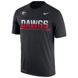Georgia-Bulldogs-Nike-2016-Staff-Sideline-Dri-Fit-Legend-T-Shirt-Black