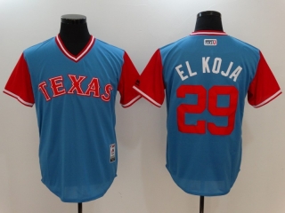 Texas Rangers #29 blue jersey