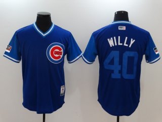 Chicago Cubs#40 blue jersey