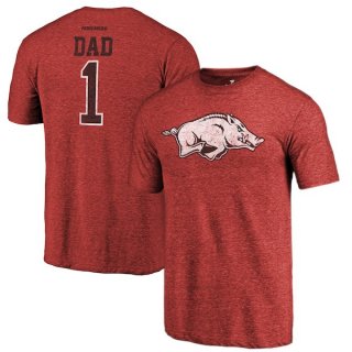 Arkansas-Razorbacks-Fanatics-Branded-Cardinal-Greatest-Dad-Tri-Blend-T-Shirt