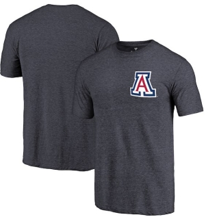 Arizona-Wildcats-Fanatics-Branded-Navy-Left-Chest-Distressed-Logo-Tri-Blend-T-Shirt