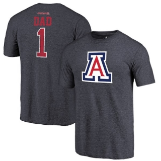 Arizona-Wildcats-Fanatics-Branded-Navy-Greatest-Dad-Tri-Blend-T-Shirt
