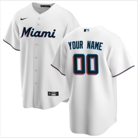Miami Marlins custom white new jersey