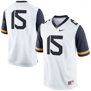 West Virginia Mountaineers #15 white Jersey